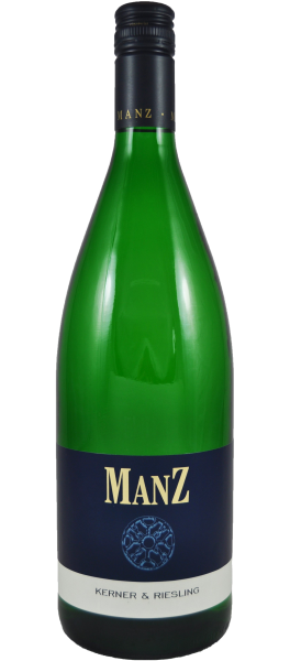 Manz Kerner Riesling Weißwein lieblich Rheinhessen 1,0 l