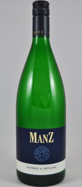 Manz Kerner Riesling Weißwein lieblich Rheinhessen 1,0 l