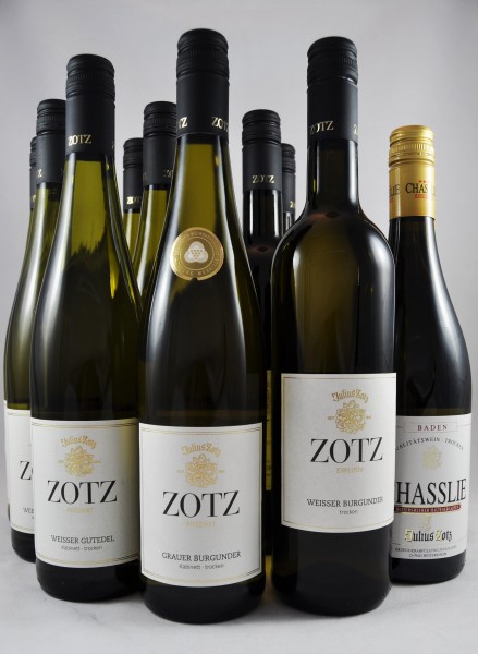 Julius Zotz Markgräfler Weißweine trocken Baden 12er Angebot