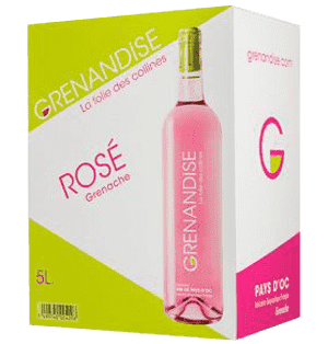 Bourdic Rosé Grenandise Bag in Box Rhone IGP Frankreich 5,0 l