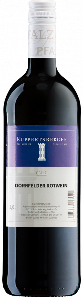 Ruppertsberger Dornfelder Rotwein mild Pfalz 1,0 l