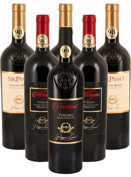 Poggio Lauro Probierpaket Rotwein Italien 6er Angebot