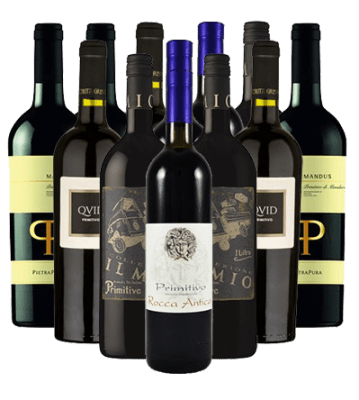 Primitivo Rotwein Probierpaket Italien 12er Angebot