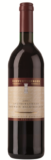Ruppertsberger Spätburgunder Rotwein halbtrocken QbA Pfalz