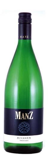 Manz Rivaner trocken 1,0 l QbA aus Rheinhessen