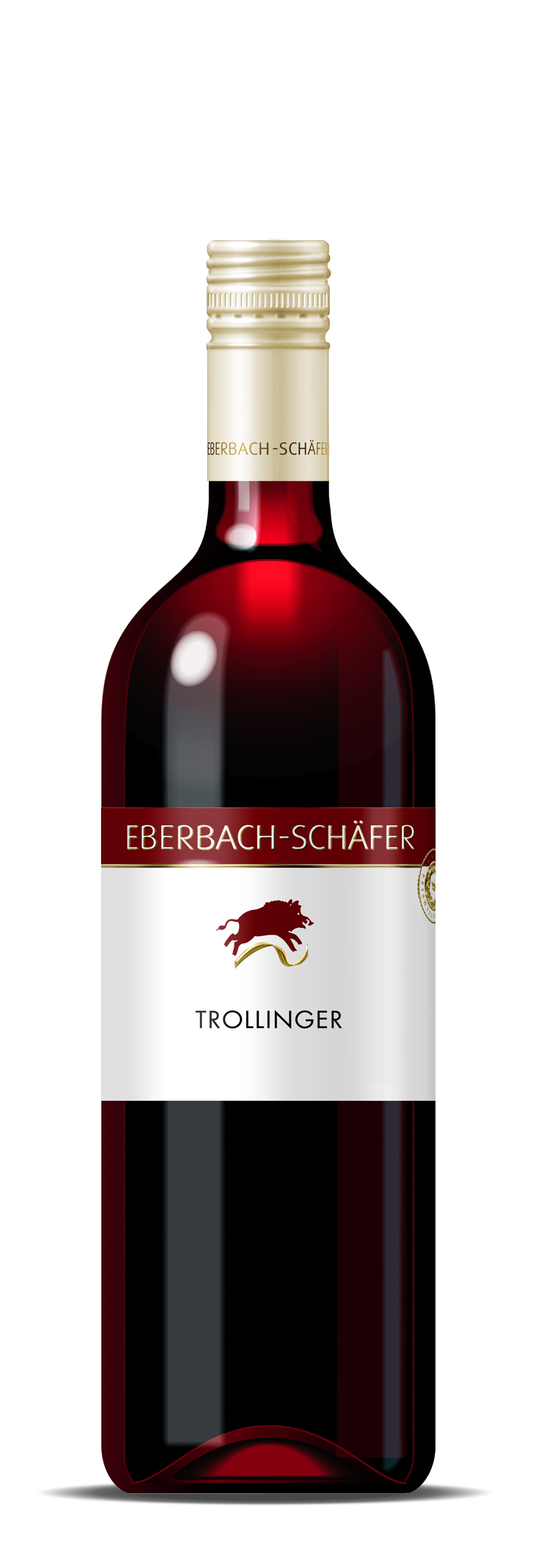 Eberbach-Schäfer Trollinger Wein halbtrocken Württemberg
