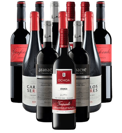 Crianza Rotwein Probierpaket Spanien 12er Angebot