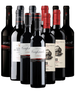 Tempranillo Rotwein Probierpaket Spanien 12er Angebot