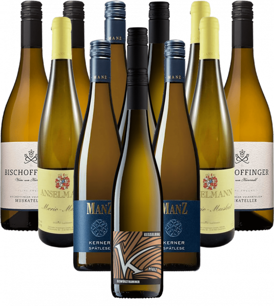 Weißwein lieblich Probierpaket Deutschland 12er Angebot