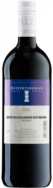 Ruppertsberger Spätburgunder trocken QbA Pfalz 1,0 l