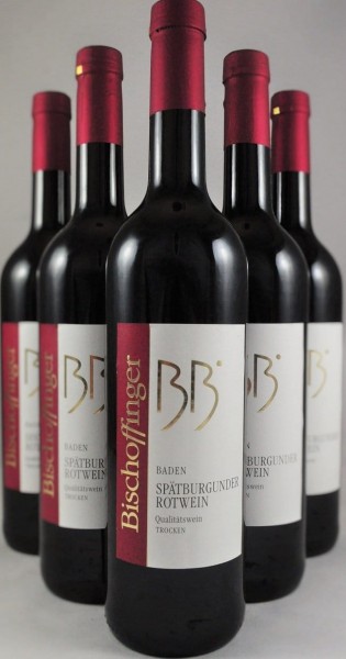 Bischoffinger Spätburgunder BB Rotwein trocken 12er Angebot