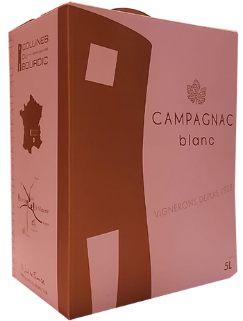 Bourdic Bag in Box Campagnac Blanc Rhone Frankreich 5,0 l
