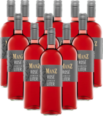 Manz Rosé Cuvee Rheinhessen Ganzer Liter 12er Angebot