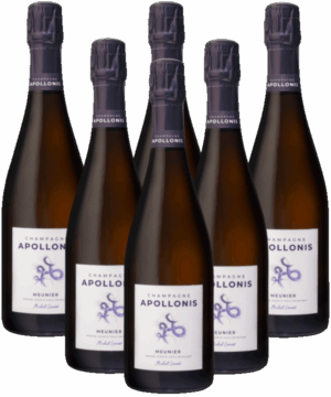 Apollonis Champagner Meunier Brut 6er Vorteilspaket Loriot Champagne