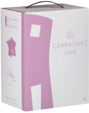 Bourdic Bag in Box Rosé Cuvee Rhone Frankreich 5,0 l