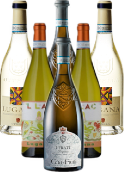 Lugana Weißwein Probierpaket vom Gardasee 6er Angebot Italien