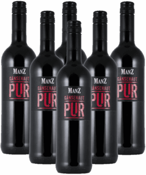 Manz Gänsehaut Pur Rotwein trocken 6er Weinpaket 2023 Rheinhessen