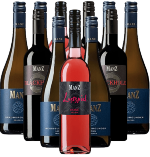 Manz Rot Weiß Rosé Probierpaket 12er Angebot