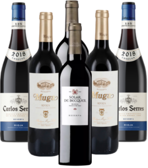 Reserva Rioja Probierpaket Rotwein aus Spanien 6er Angebot