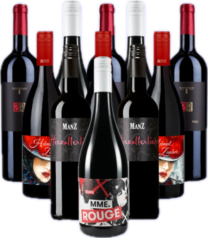 Rotwein Freunde Probierpaket Deutschland 12er Angebot