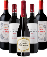 Rioja Crianza Probierpaket Rotwein Spanien 6er Angebot