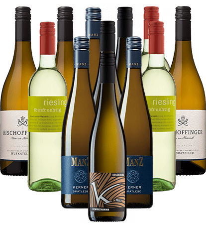 Weinßwein lieblich Probierpaket Deutschland 12er Angebot