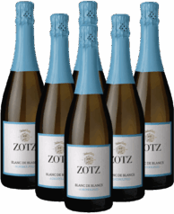 Zotz Blanc de Blancs alkoholfrei 6er Weinpaket Baden